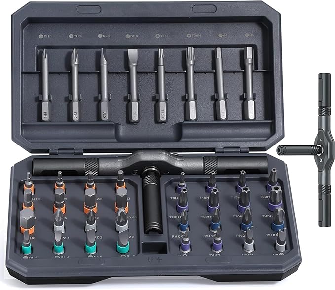 🔥Amazon original price $39.99🔥24 in 1 DlY Screwdriver Set Magnetic Compact and Portable Ratchet Screwdriver