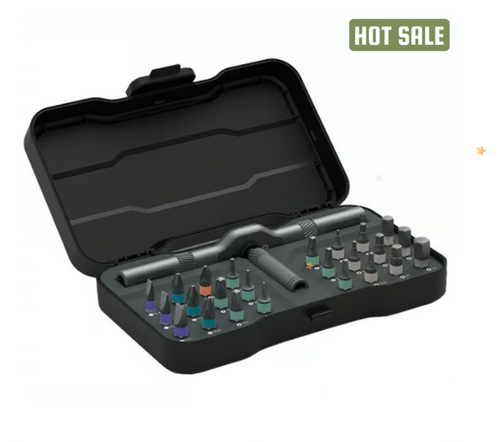 🔥Amazon original price $39.99🔥24 in 1 DlY Screwdriver Set Magnetic Compact and Portable Ratchet Screwdriver