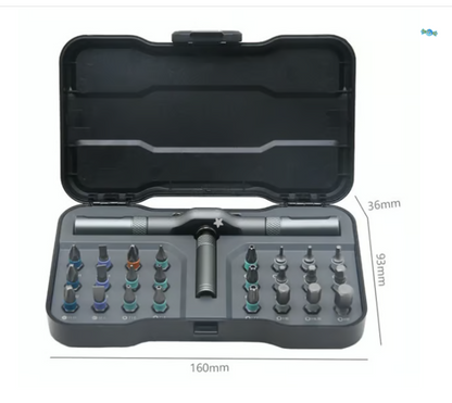 🔥Amazon original price $39.99🔥24 in 1 DlY Screwdriver Set Magnetic Compact and Portable Ratchet Screwdriver