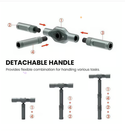 🔥Amazon original price $39.99🔥24 in 1 DlY Screwdriver Set Magnetic Compact and Portable Ratchet Screwdriver