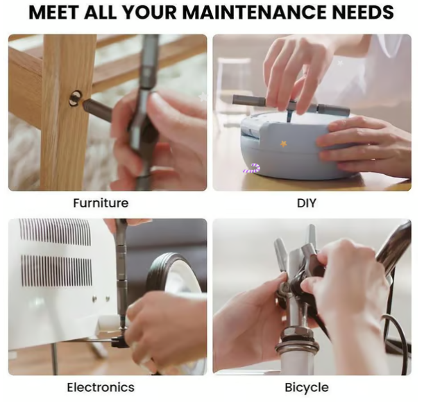 🔥Amazon original price $39.99🔥24 in 1 DlY Screwdriver Set Magnetic Compact and Portable Ratchet Screwdriver