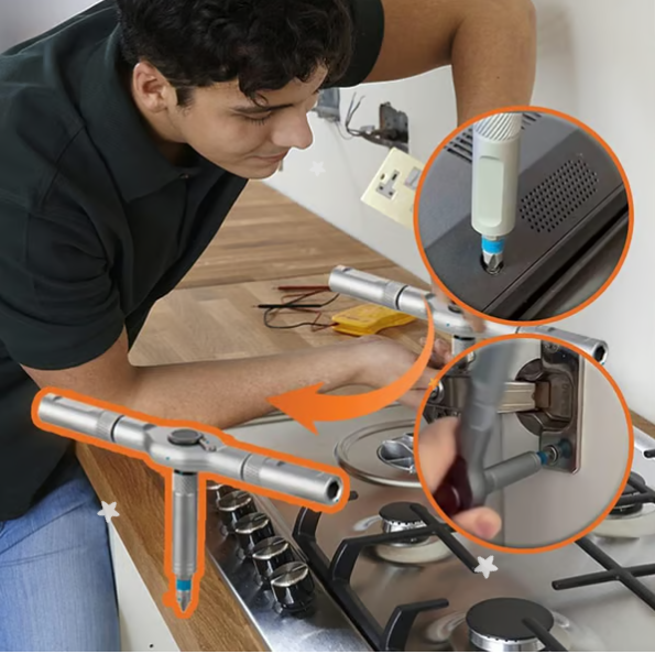 🔥Amazon original price $39.99🔥24 in 1 DlY Screwdriver Set Magnetic Compact and Portable Ratchet Screwdriver