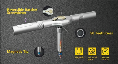 🔥Amazon original price $39.99🔥24 in 1 DlY Screwdriver Set Magnetic Compact and Portable Ratchet Screwdriver