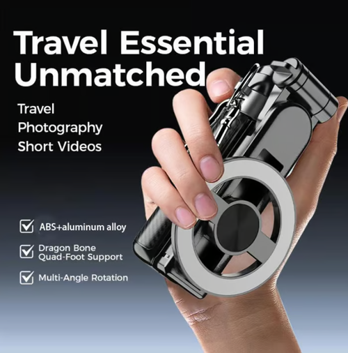 4-in-1 Multifunctional 360° Rotation Magnetic Selfie Stick
