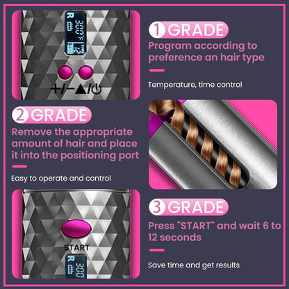 Automatic curling iron lazy curling tool